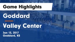 Goddard  vs Valley Center  Game Highlights - Jan 13, 2017