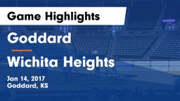 Goddard  vs Wichita Heights  Game Highlights - Jan 14, 2017