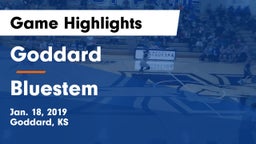 Goddard  vs Bluestem  Game Highlights - Jan. 18, 2019