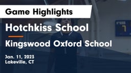 Hotchkiss School vs Kingswood Oxford School Game Highlights - Jan. 11, 2023