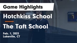 Hotchkiss School vs The Taft School Game Highlights - Feb. 1, 2023