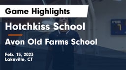 Hotchkiss School vs Avon Old Farms School Game Highlights - Feb. 15, 2023
