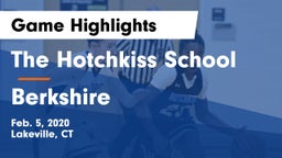 The Hotchkiss School vs Berkshire  Game Highlights - Feb. 5, 2020
