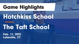 Hotchkiss School vs The Taft School Game Highlights - Feb. 11, 2023