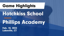 Hotchkiss School vs Phillips Academy Game Highlights - Feb. 18, 2023
