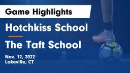 Hotchkiss School vs The Taft School Game Highlights - Nov. 12, 2022
