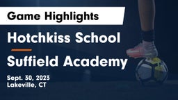 Hotchkiss School vs Suffield Academy Game Highlights - Sept. 30, 2023