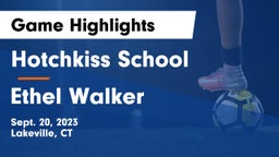 Hotchkiss School vs Ethel Walker Game Highlights - Sept. 20, 2023