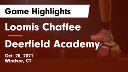 Loomis Chaffee vs Deerfield Academy  Game Highlights - Oct. 20, 2021