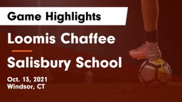 Loomis Chaffee vs Salisbury School Game Highlights - Oct. 13, 2021