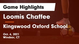 Loomis Chaffee vs Kingswood Oxford School Game Highlights - Oct. 6, 2021