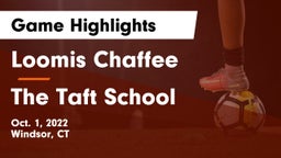 Loomis Chaffee vs The Taft School Game Highlights - Oct. 1, 2022