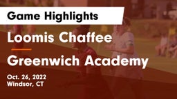 Loomis Chaffee vs Greenwich Academy  Game Highlights - Oct. 26, 2022