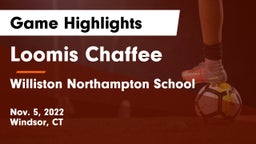 Loomis Chaffee vs Williston Northampton School Game Highlights - Nov. 5, 2022