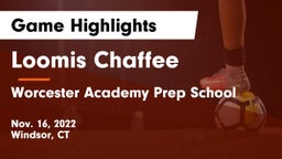 Loomis Chaffee vs Worcester Academy Prep School Game Highlights - Nov. 16, 2022