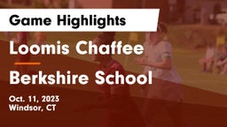 Loomis Chaffee vs Berkshire  School Game Highlights - Oct. 11, 2023