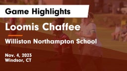 Loomis Chaffee vs Williston Northampton School Game Highlights - Nov. 4, 2023