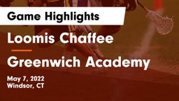 Loomis Chaffee vs Greenwich Academy  Game Highlights - May 7, 2022