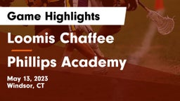 Loomis Chaffee vs Phillips Academy Game Highlights - May 13, 2023