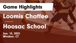 Loomis Chaffee vs Hoosac School Game Highlights - Jan. 13, 2023