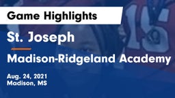 St. Joseph vs Madison-Ridgeland Academy Game Highlights - Aug. 24, 2021