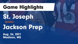 St. Joseph vs Jackson Prep  Game Highlights - Aug. 26, 2021