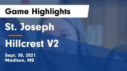 St. Joseph vs Hillcrest V2 Game Highlights - Sept. 30, 2021