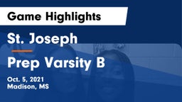 St. Joseph vs Prep Varsity B Game Highlights - Oct. 5, 2021
