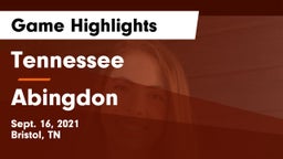 Tennessee  vs Abingdon  Game Highlights - Sept. 16, 2021