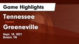Tennessee  vs Greeneville  Game Highlights - Sept. 18, 2021