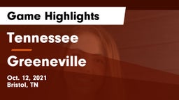 Tennessee  vs Greeneville  Game Highlights - Oct. 12, 2021