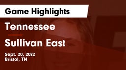 Tennessee  vs Sullivan East Game Highlights - Sept. 20, 2022