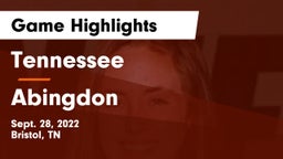 Tennessee  vs Abingdon Game Highlights - Sept. 28, 2022