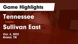Tennessee  vs Sullivan East Game Highlights - Oct. 4, 2022