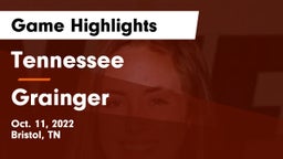 Tennessee  vs Grainger  Game Highlights - Oct. 11, 2022