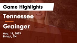 Tennessee  vs Grainger  Game Highlights - Aug. 14, 2023