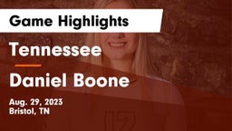 Tennessee  vs Daniel Boone  Game Highlights - Aug. 29, 2023