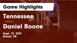Tennessee  vs Daniel Boone  Game Highlights - Sept. 19, 2023