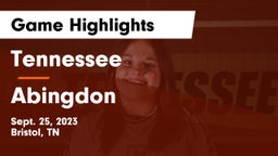 Tennessee  vs Abingdon  Game Highlights - Sept. 25, 2023