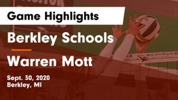 Berkley Schools vs Warren Mott Game Highlights - Sept. 30, 2020