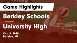 Berkley Schools vs University High Game Highlights - Oct. 8, 2020