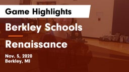 Berkley Schools vs Renaissance  Game Highlights - Nov. 5, 2020