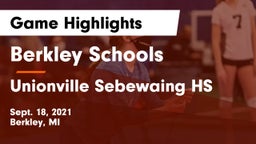 Berkley Schools vs Unionville Sebewaing HS Game Highlights - Sept. 18, 2021