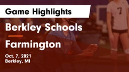 Berkley Schools vs Farmington  Game Highlights - Oct. 7, 2021