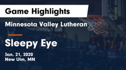 Minnesota Valley Lutheran  vs Sleepy Eye  Game Highlights - Jan. 21, 2020