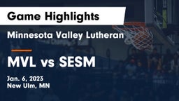 Minnesota Valley Lutheran  vs MVL vs SESM Game Highlights - Jan. 6, 2023