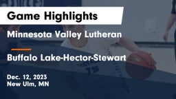 Minnesota Valley Lutheran  vs Buffalo Lake-Hector-Stewart  Game Highlights - Dec. 12, 2023