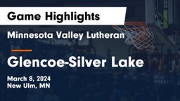 Minnesota Valley Lutheran  vs Glencoe-Silver Lake  Game Highlights - March 8, 2024