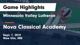 Minnesota Valley Lutheran  vs Nova Classical Academy Game Highlights - Sept. 7, 2019