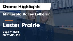Minnesota Valley Lutheran  vs Lester Prairie  Game Highlights - Sept. 9, 2021